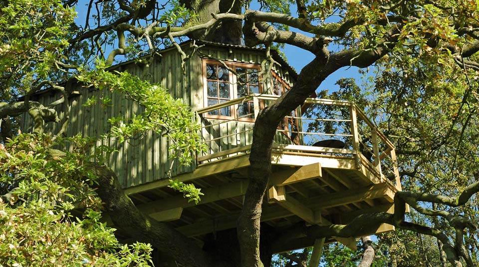 Bespoke adults treehouse design in the Irish countryside